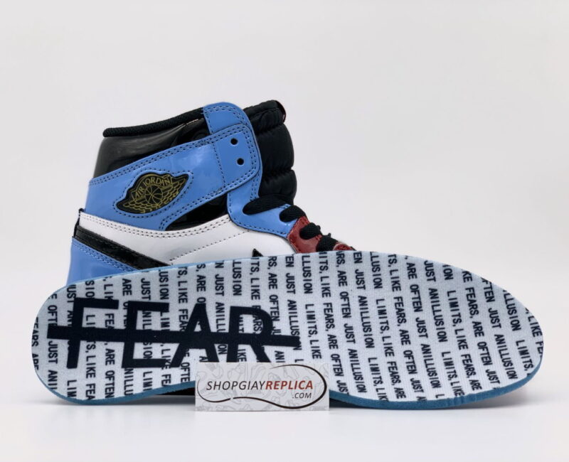 lót giày nike Air Jordan 1 High Fearless UNC Chicago Rep 1:1