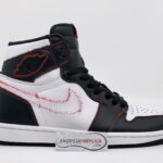 Giày Nike Air Jordan 1 Retro High Defiant White Black Gym Red