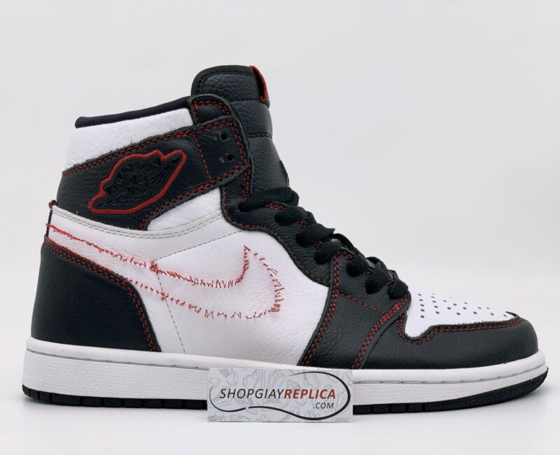 Giày Nike Air Jordan 1 Retro High Defiant White Black Gym Red