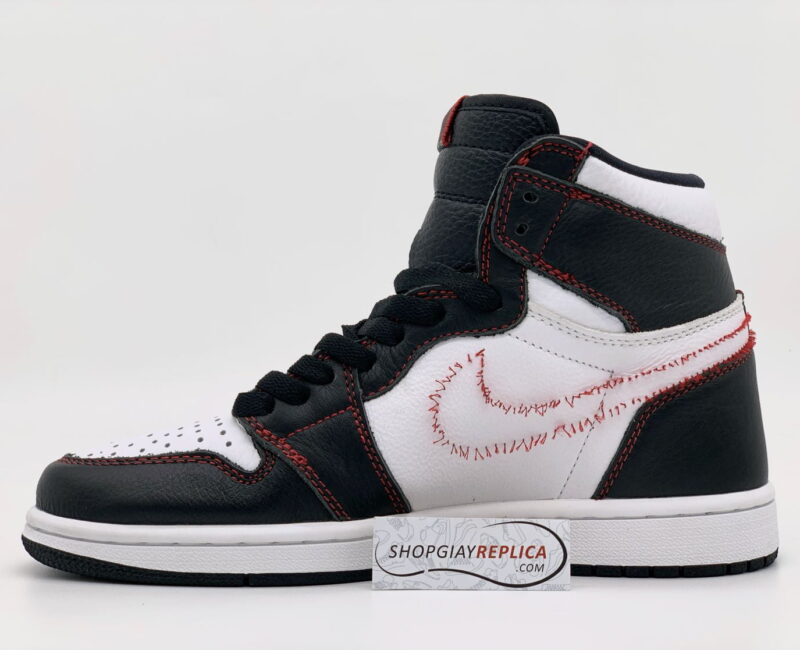 Giày Nike Air Jordan 1 Retro High Defiant White Black Gym Red