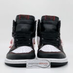 Giày Nike Air Jordan 1 Retro High Defiant White Black Gym Red