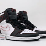 Giày Nike Air Jordan 1 Retro High Defiant White Black Gym Red rep 1:1