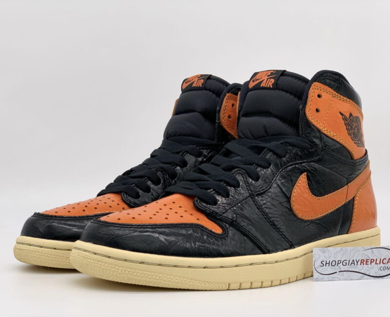 Jordan 1 cam đen cao cổ