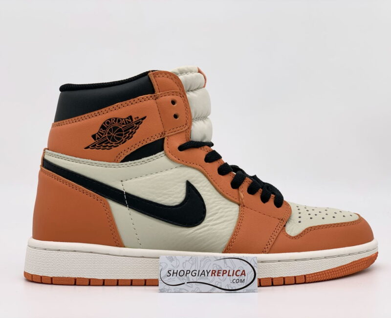 giày nike jordan trắng cam