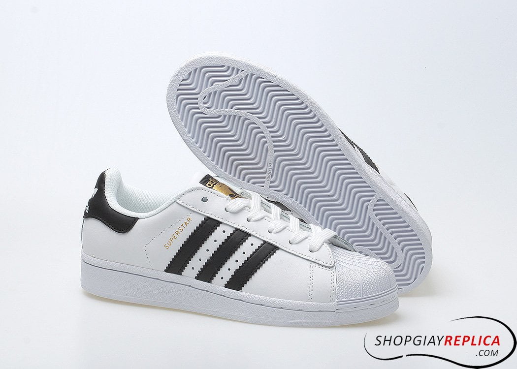 Giày Adidas Superstar trắng sọc đen Rep 1:1