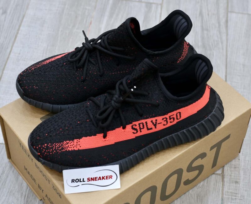 Giày Adidas Yeezy 350 V2 ‘Core Black Red’ đen rep 1:1