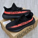 giày Yeezy boost 350 V2 ‘Core Black Red’ đen rep 1:1