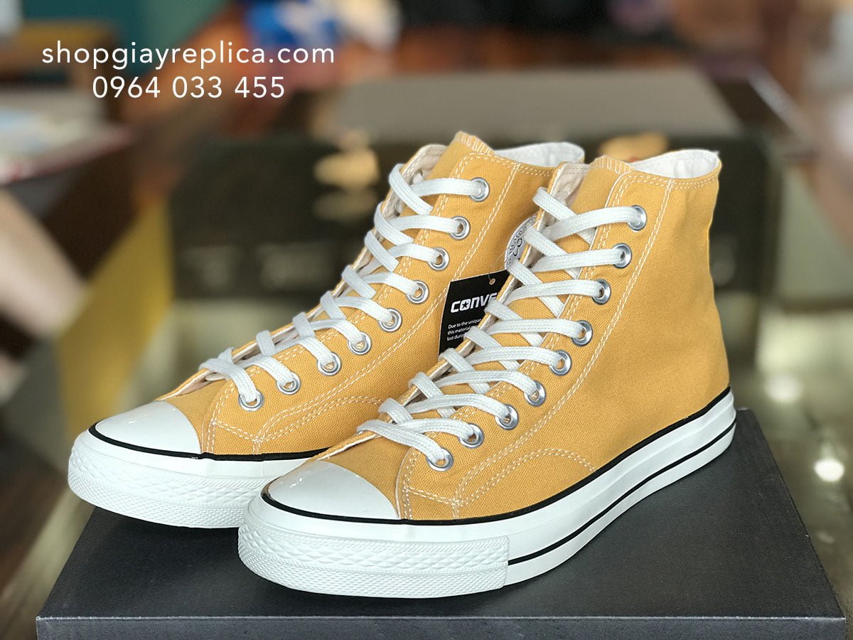 giay converse chuck 1970 cao co vang replica