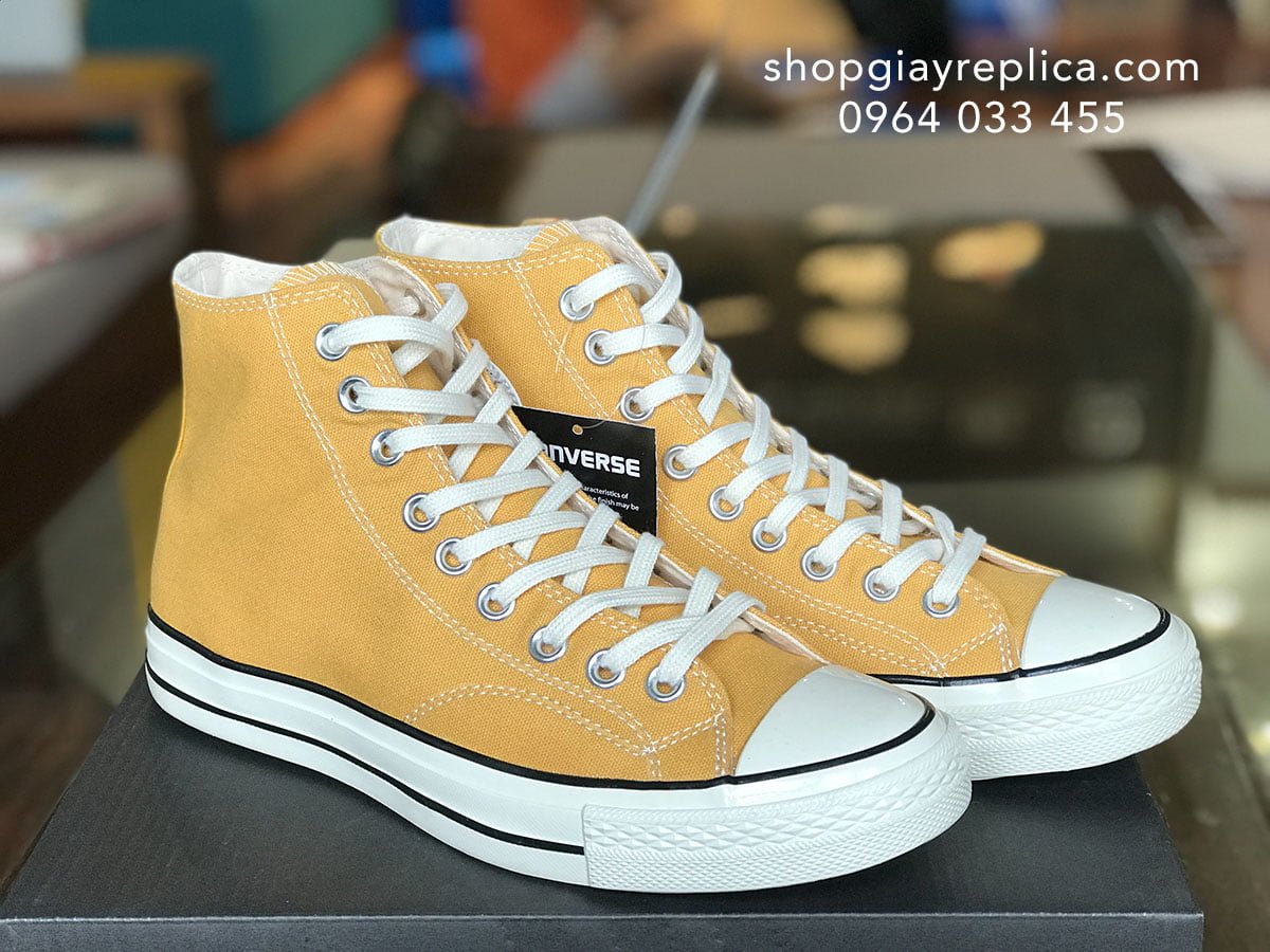 giay converse chuck 1970 cao co vang replica