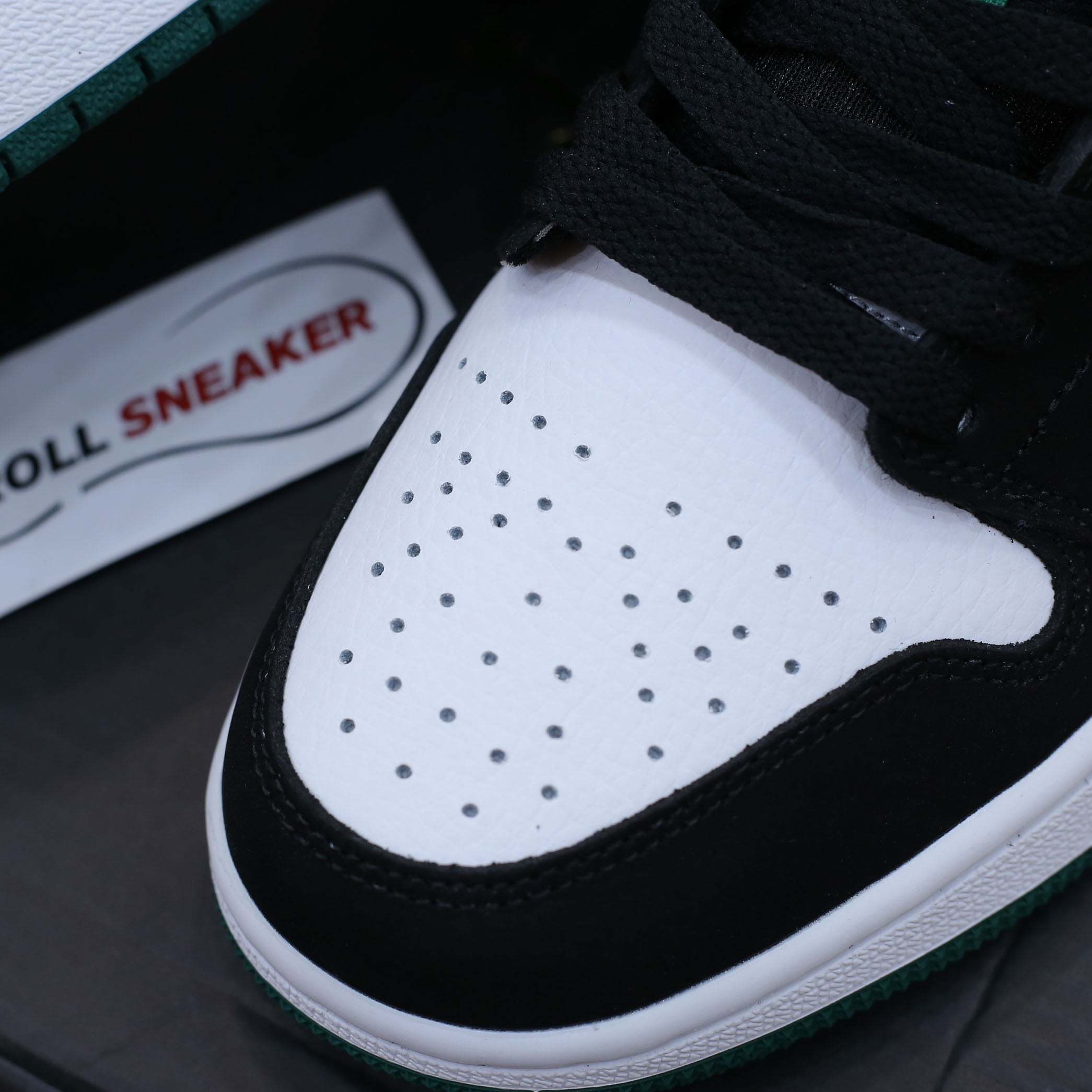 Jordan 1 Low White Black Mystic Green rep 1:1