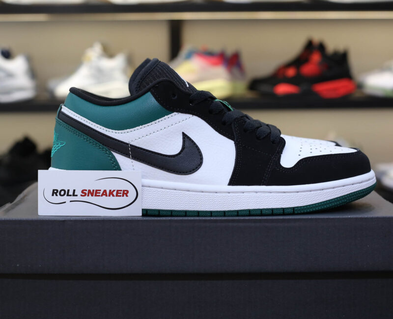 Air Jordan 1 Low White Black Mystic Green Rep 1:1