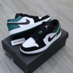 Jordan 1 Low White Black Mystic Green