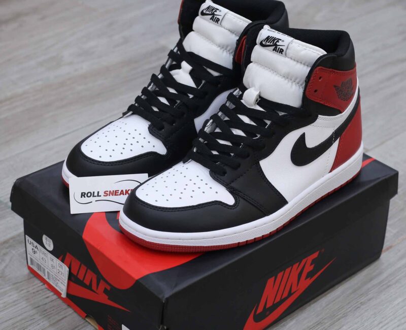 giày nike air jordan 1 black toe replica