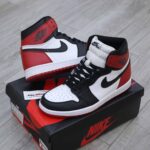 giày nike air jordan 1 black toe replica