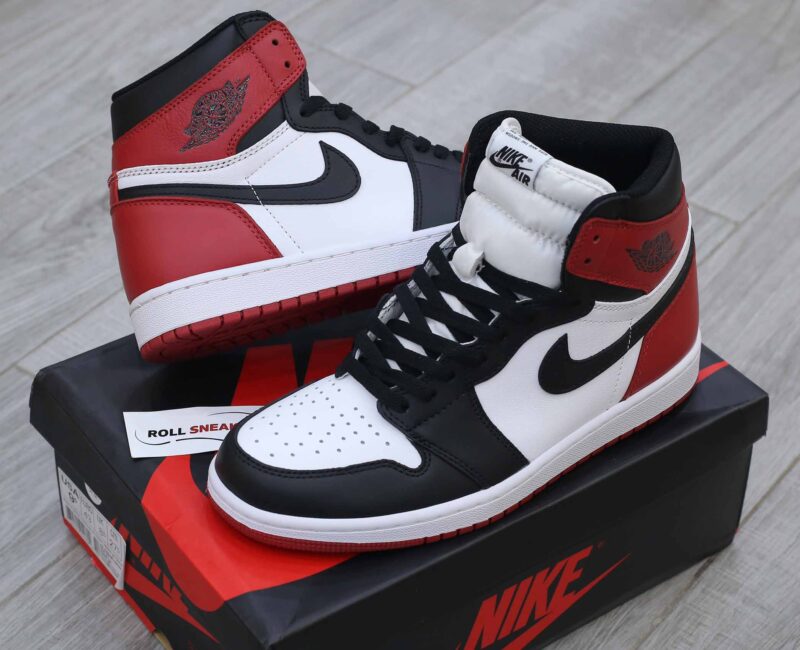 giày nike air jordan 1 black toe replica