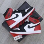 giày nike air jordan 1 black toe replica