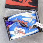 giay nike jordan 1 off white blue replica