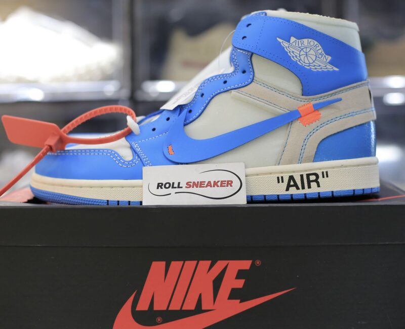 giay nike jordan 1 off white blue replica