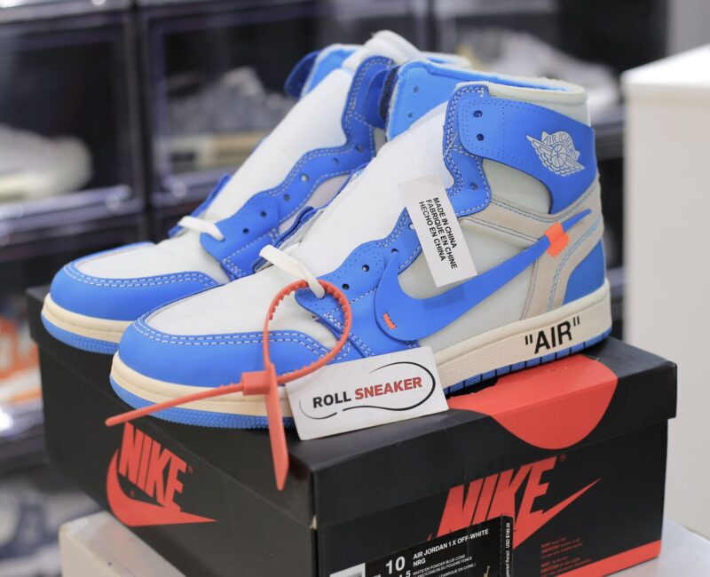 giay nike jordan 1 off white blue replica