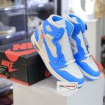 giay nike jordan 1 off white blue replica