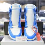 giay nike jordan 1 off white blue replica