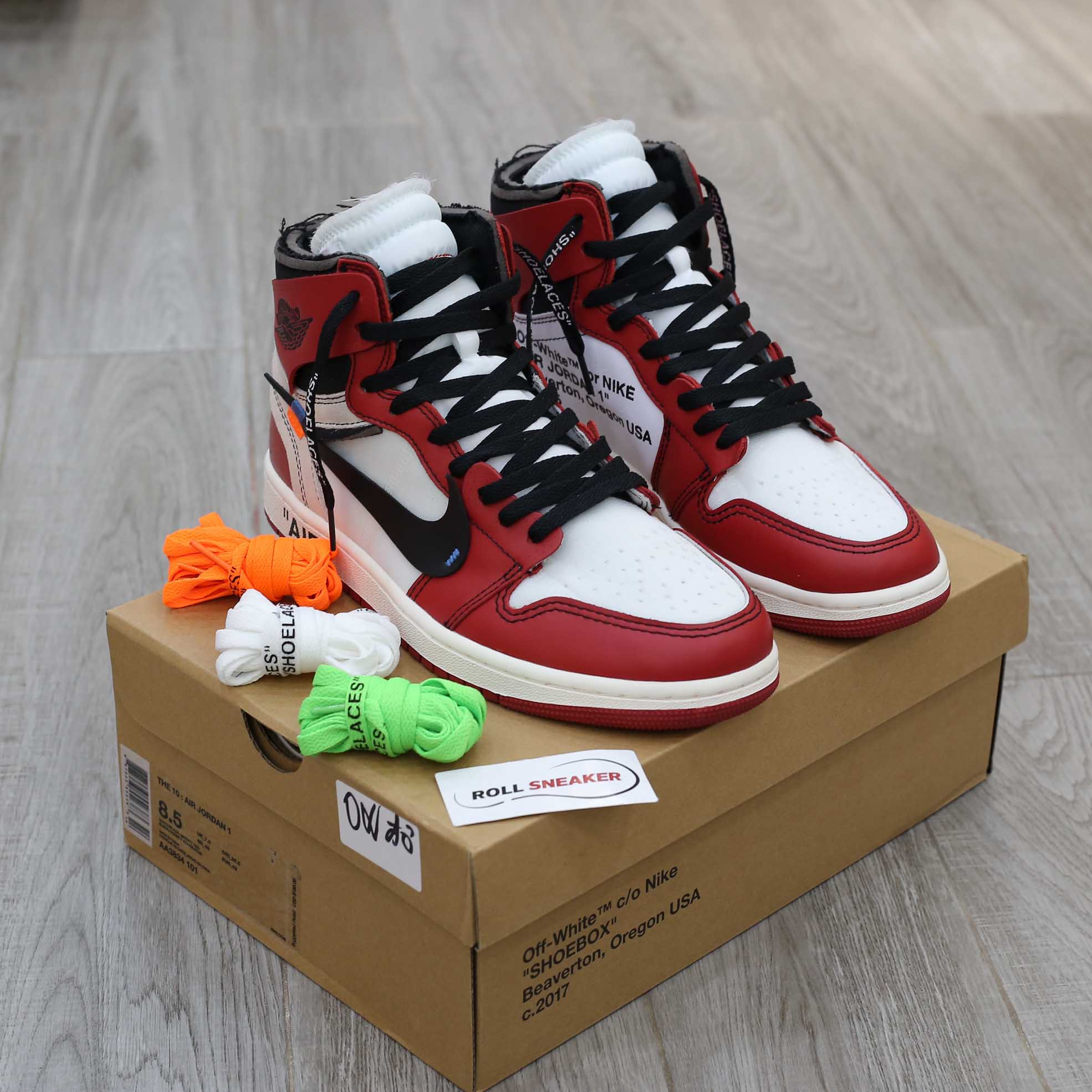 giay nike jordan 1 off white chicago replica