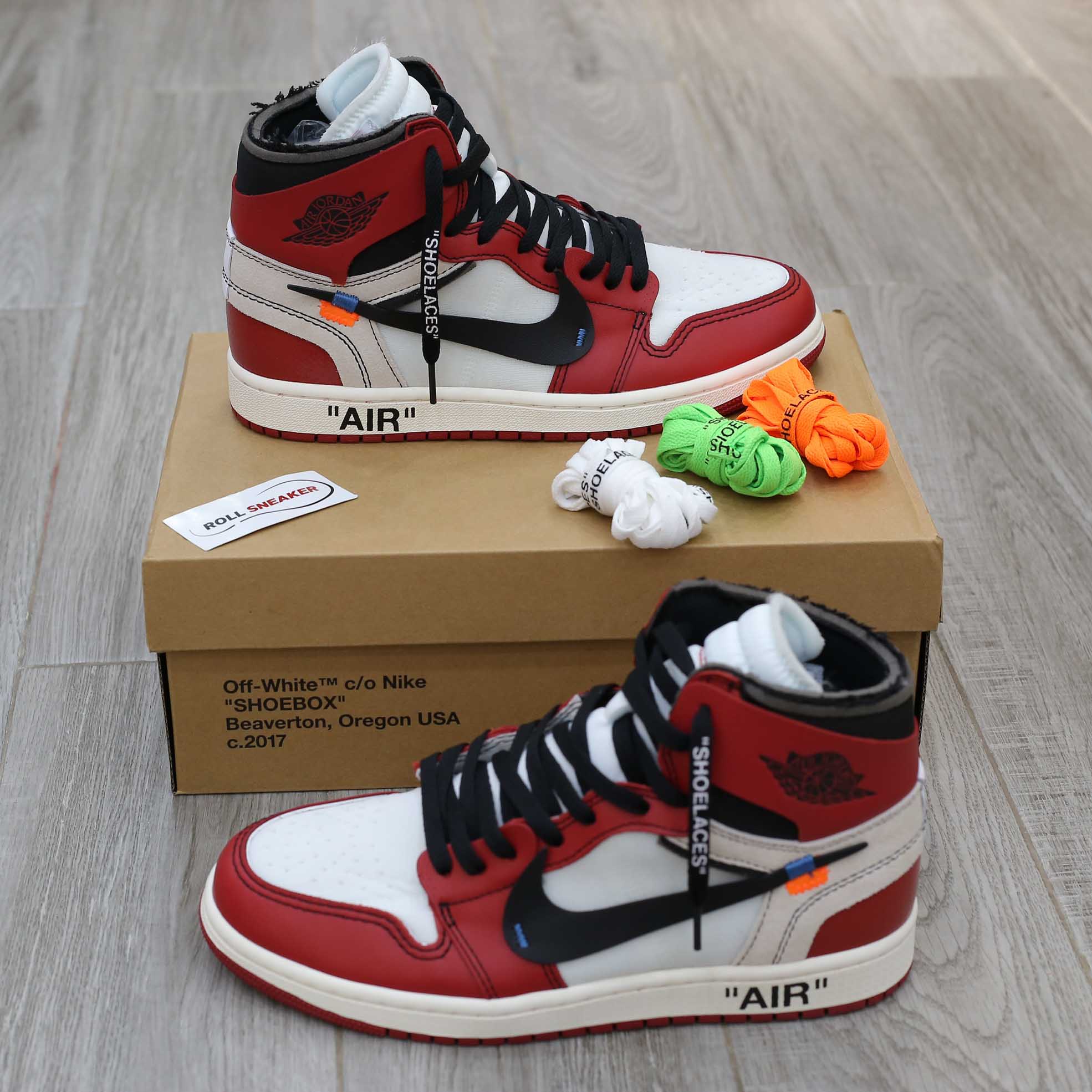 giay nike jordan 1 off white chicago replica