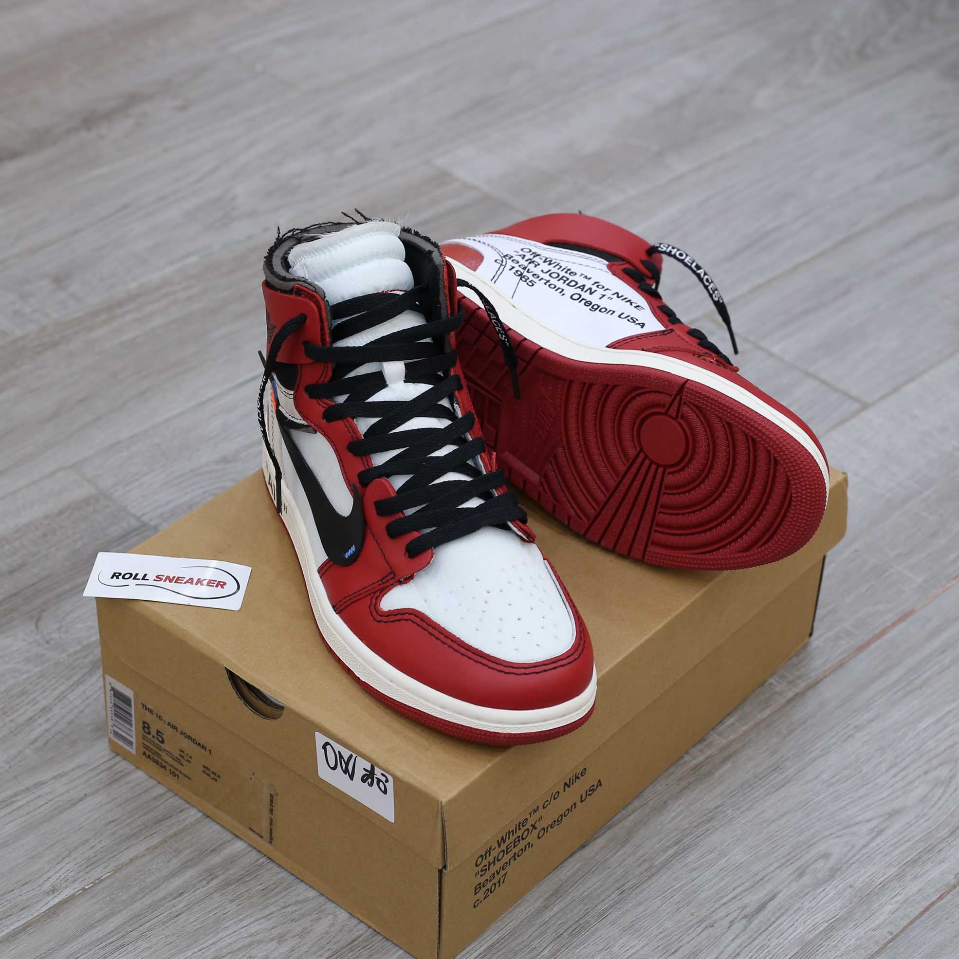 giay nike jordan 1 off white chicago replica