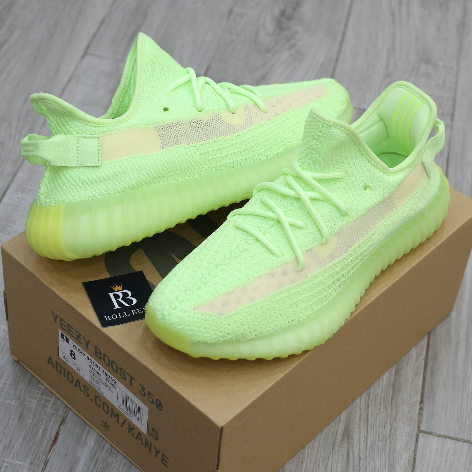 giay Adidas Yeezy 350 V2 Glow replica