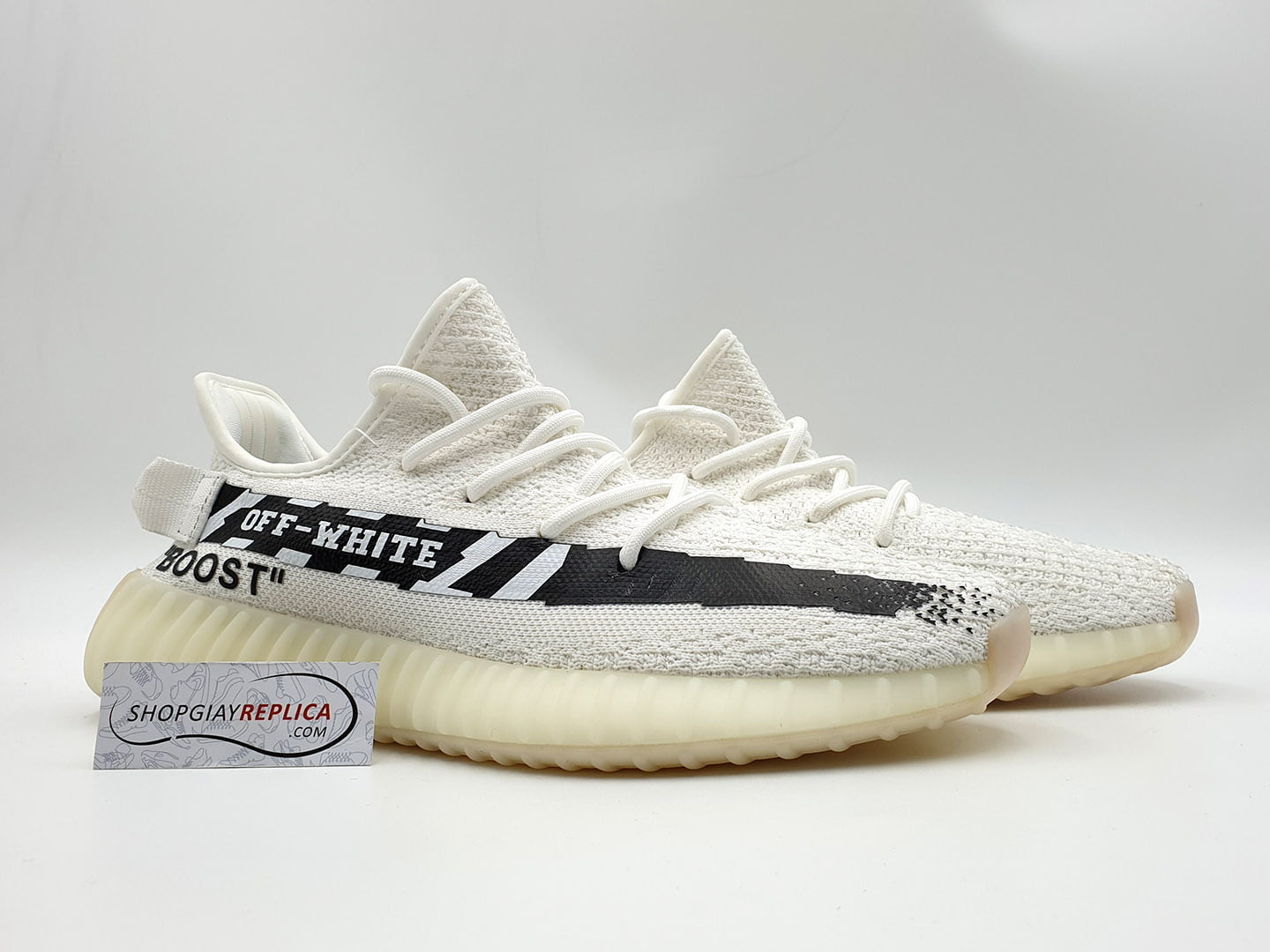 giày adidas yeezy 350 v2 x off white replica