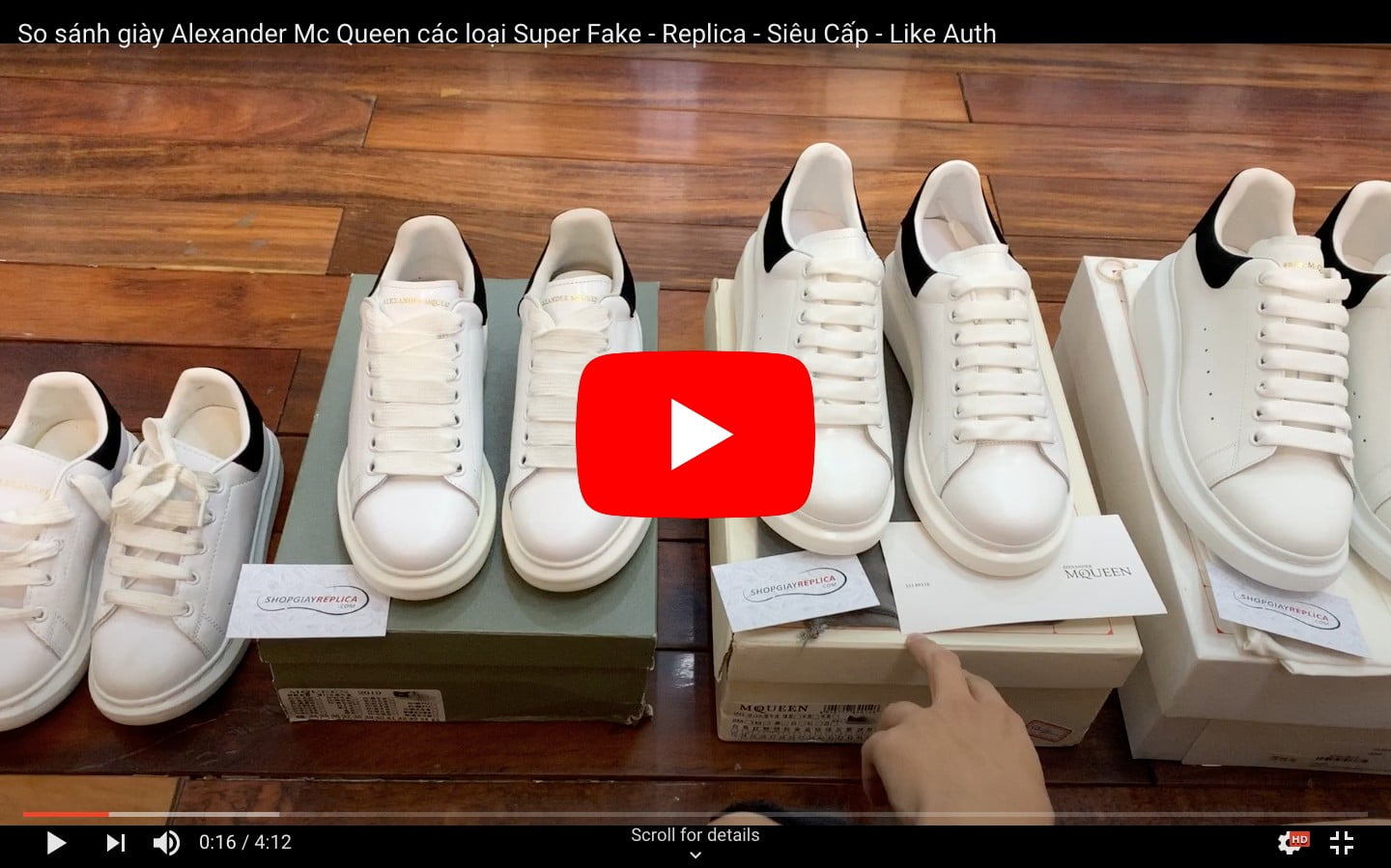 so sánh giày alexander mc queen