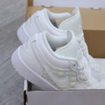Giày Nike Air Jordan 1 Low ‘Triple White Quilted’ Like Auth