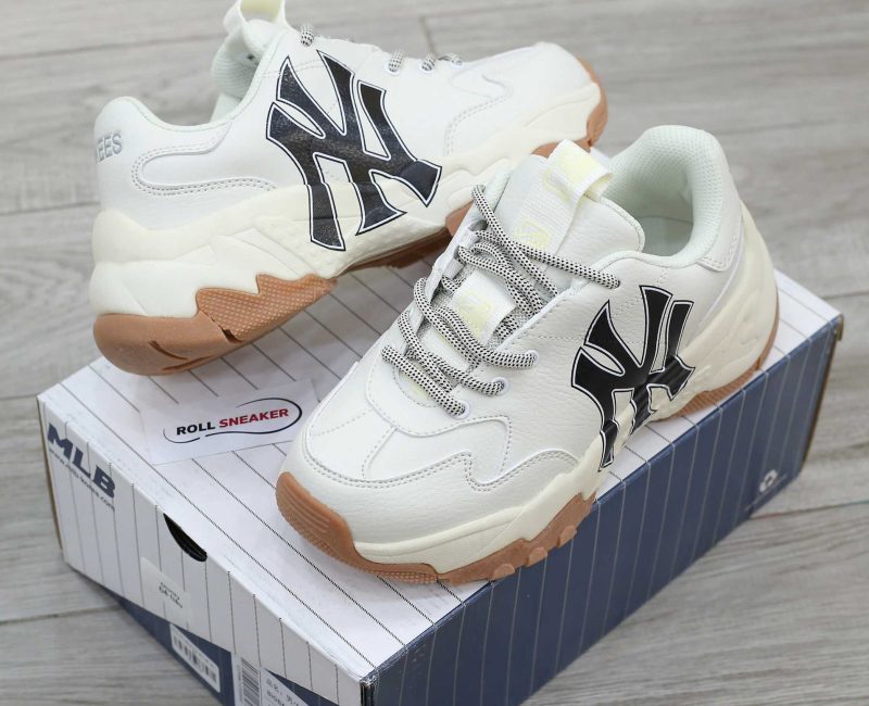 MLB NY chữ đen đế nâu