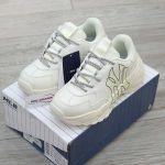 Giày MLB NY trắng chữ vàng Replica