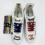 Giày Chanel x Pharell White Canvas Siêu Cấp