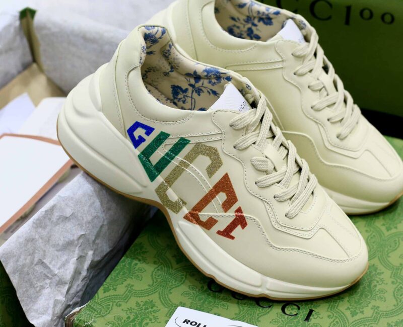 Giày Gucci Chunky logo cầu vồng