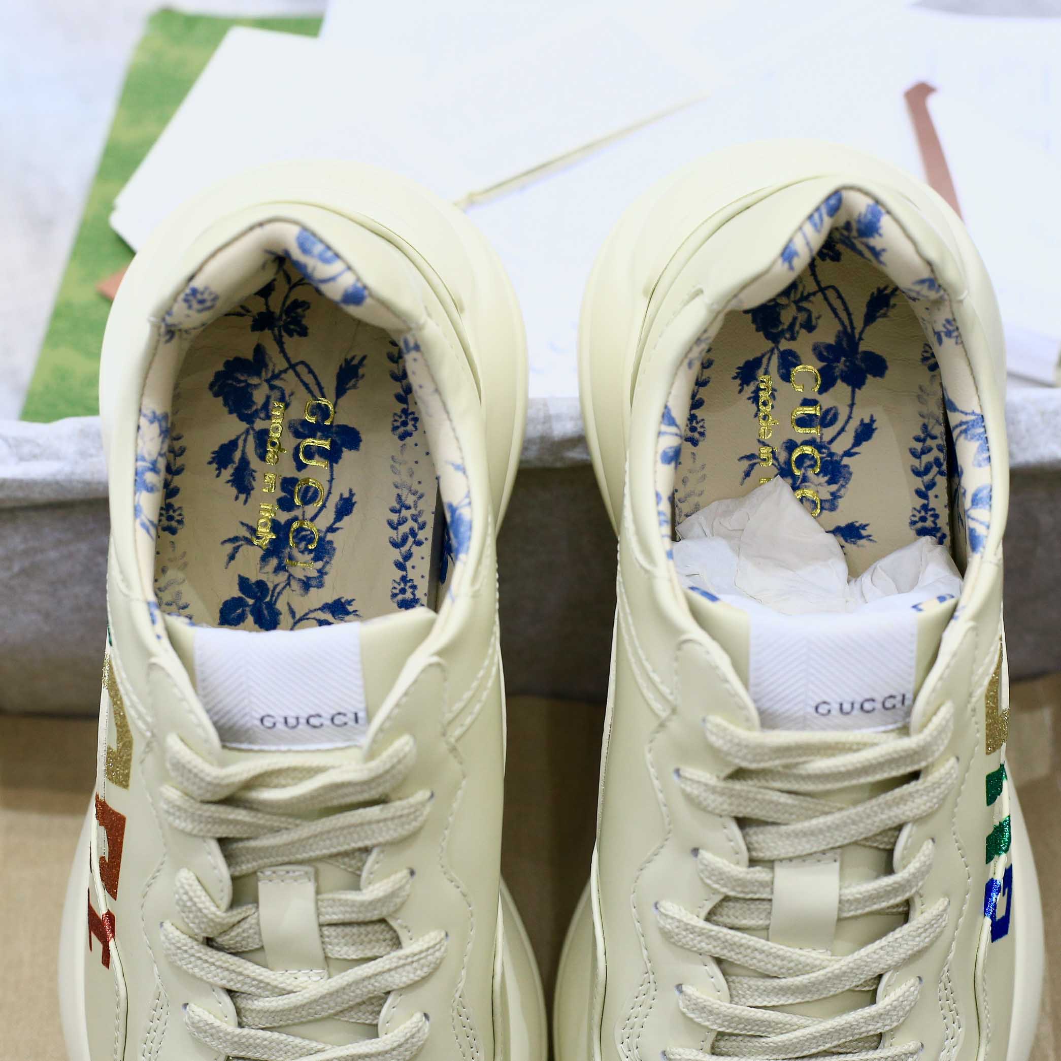 Giày Gucci Chunky logo cầu vồng