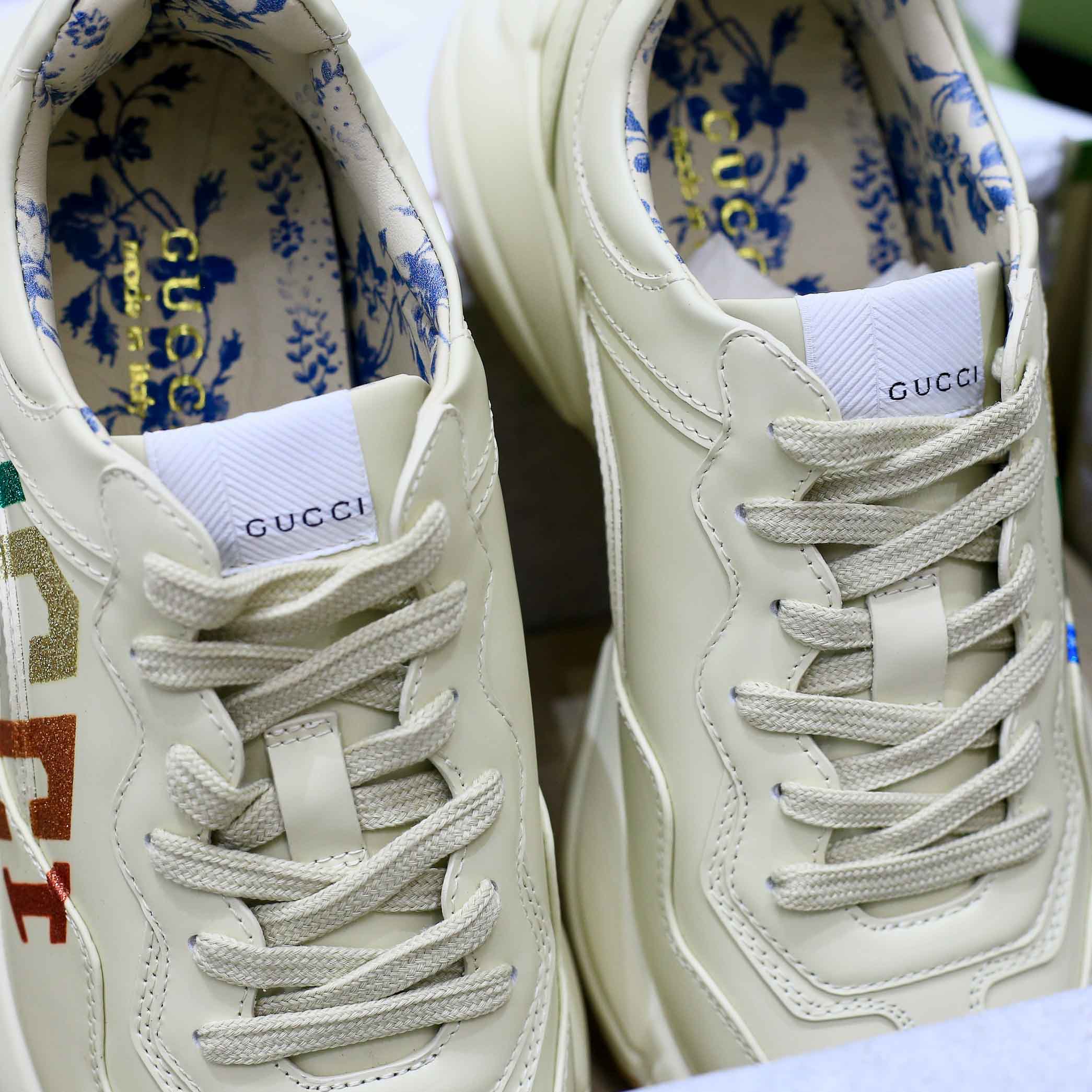 Giày Gucci Chunky logo cầu vồng