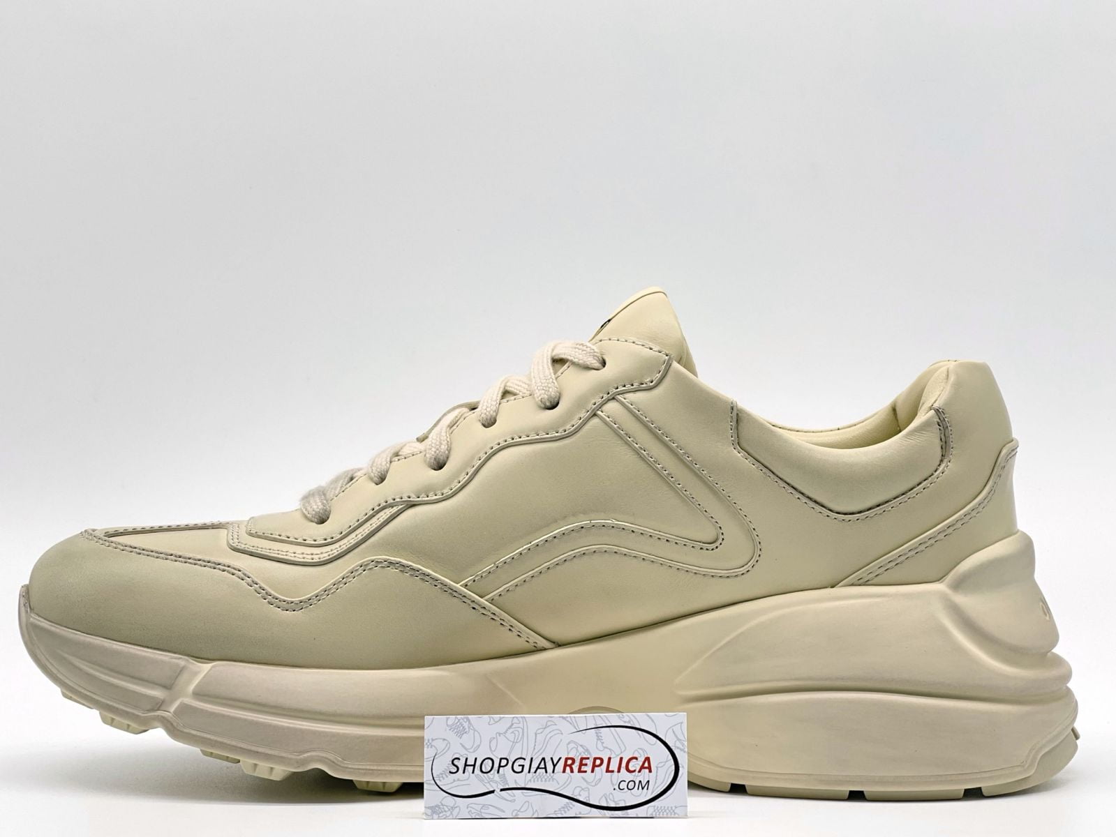 Giày Gucci Rhyton Leather da trơn bản bẩn Like Auth