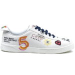 giay chanel white canvas replica