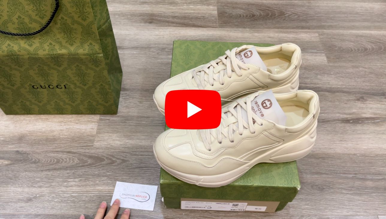 video gucci rhyton leather like auth