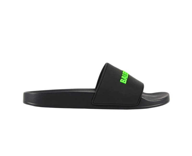 Dép Balenciaga Pool Slide Black Fluo Green Replica