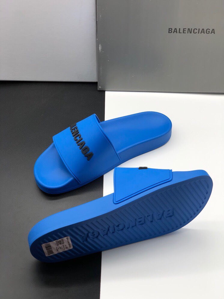 Dép Balenciaga Pool Slide Blue Replica