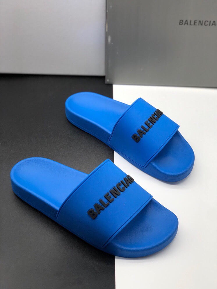 Dép Balenciaga Pool Slide Blue Replica