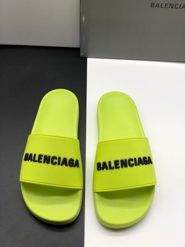 Dép Balenciaga Pool Slide Lime Replica