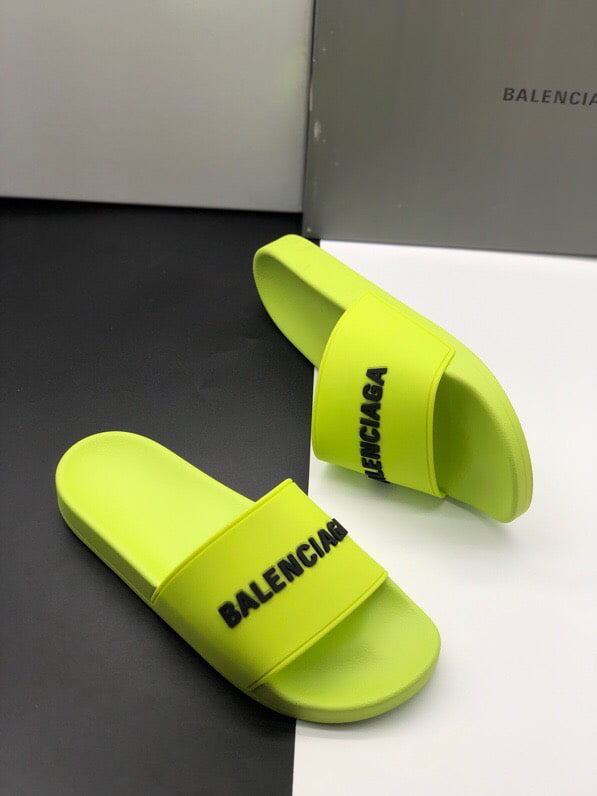 Dép Balenciaga Pool Slide Lime Replica