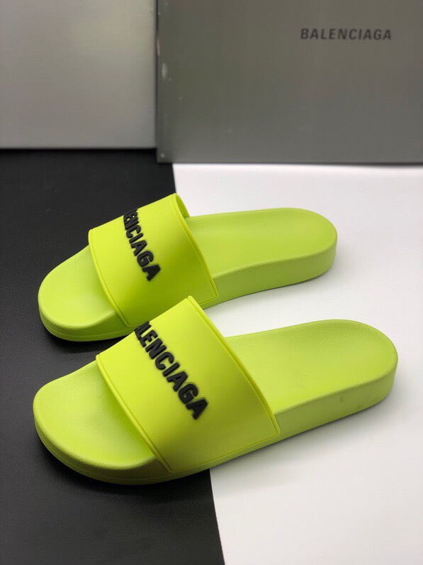 Dép Balenciaga Pool Slide Lime Replica