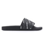 Dép Balenciaga Pool Slide Logo Black Replica