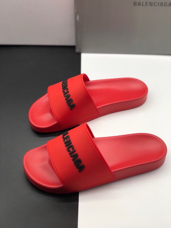 Dép Balenciaga Pool Slide Red Replica