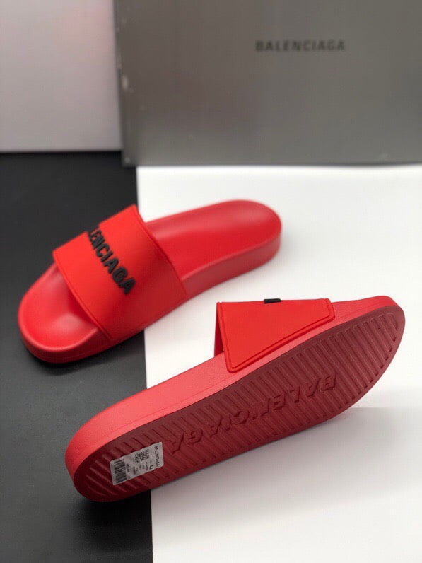Dép Balenciaga Pool Slide Red Replica